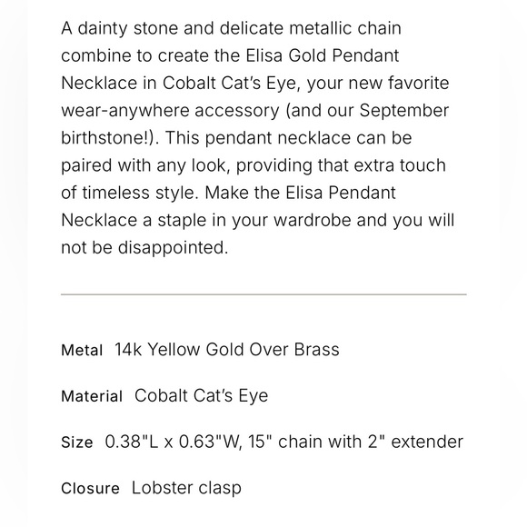 NWOT Kendra Scott Elisa in Blue - Picture 5 of 5